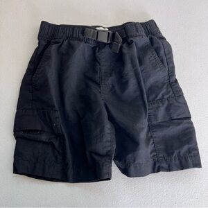 5/$25 old navy boys black nylon cargo shorts medium 8